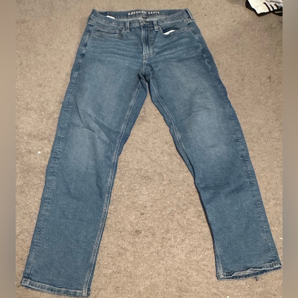 AE 90s straight leg mid rise jeans discontinued